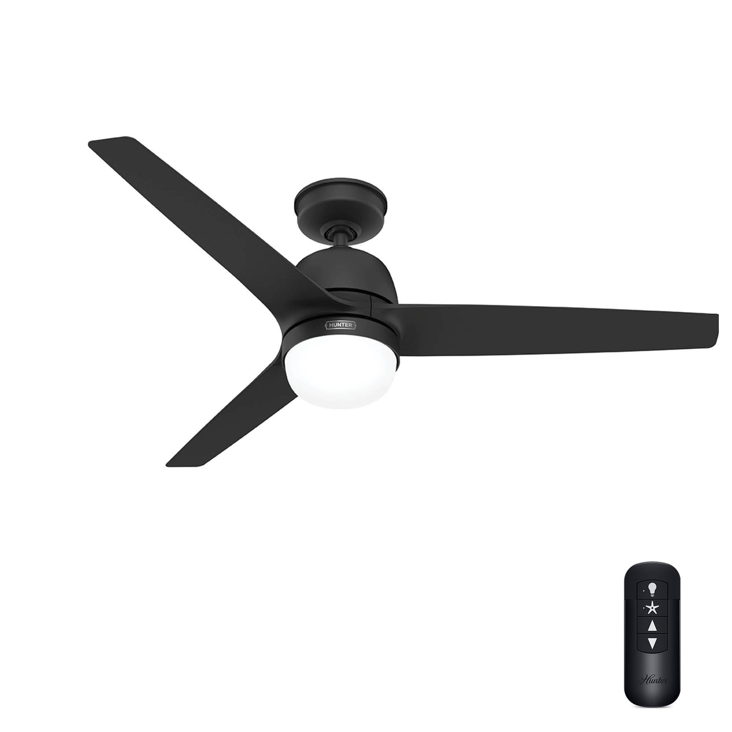132cm Seawave Outdoor Ceiling Fan - Black