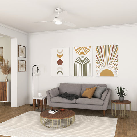 132cm Calabasas DC Ceiling Fan - White