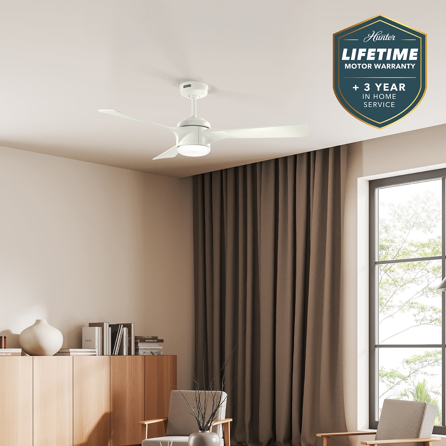 132cm Rosedale DC Ceiling Fan - White