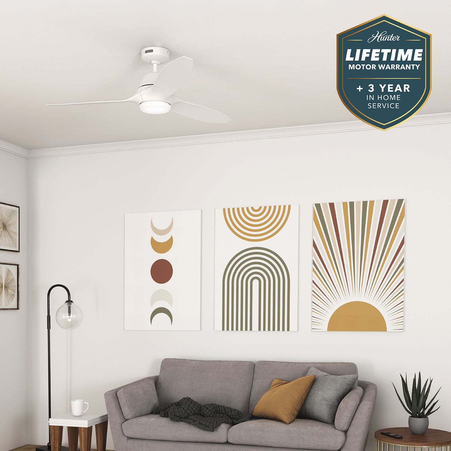 132cm Calabasas DC Ceiling Fan - White