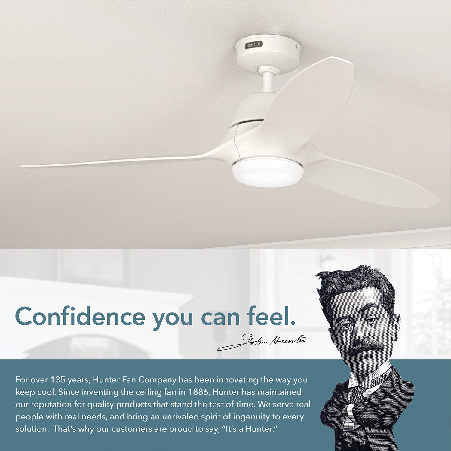 132cm Calabasas DC Ceiling Fan - White