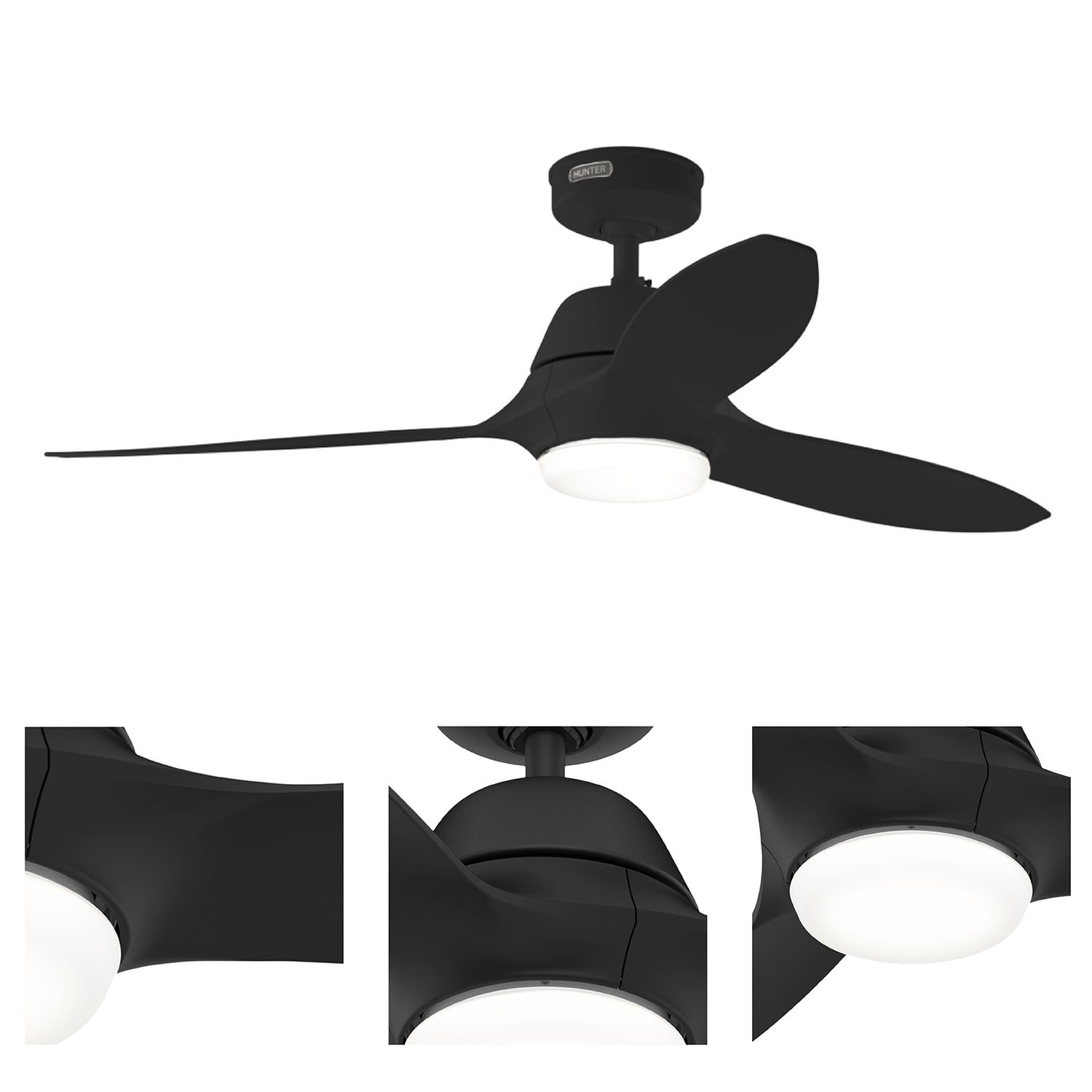132cm Calabasas DC Ceiling Fan - Black
