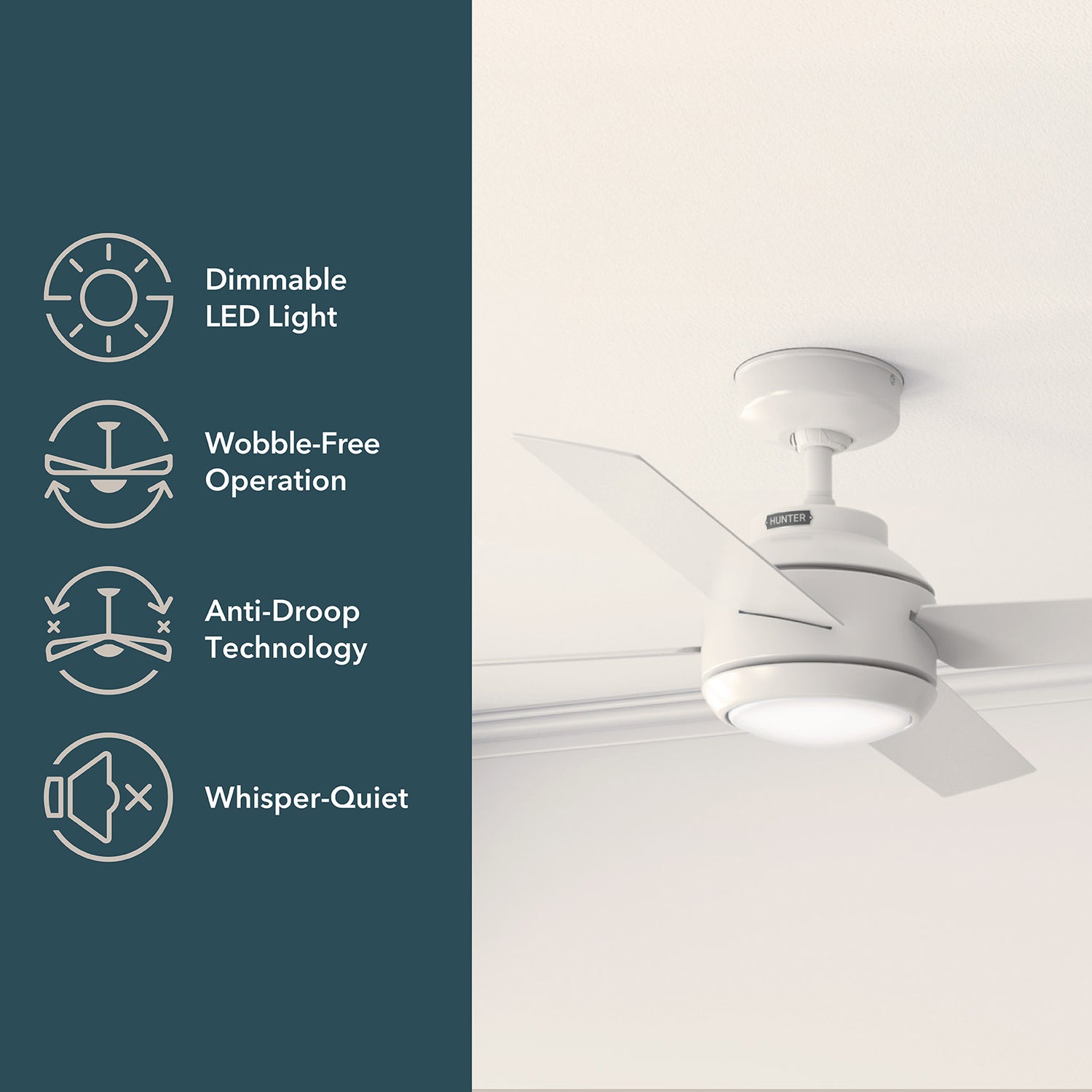 132cm Greta DC Ceiling Fan - White