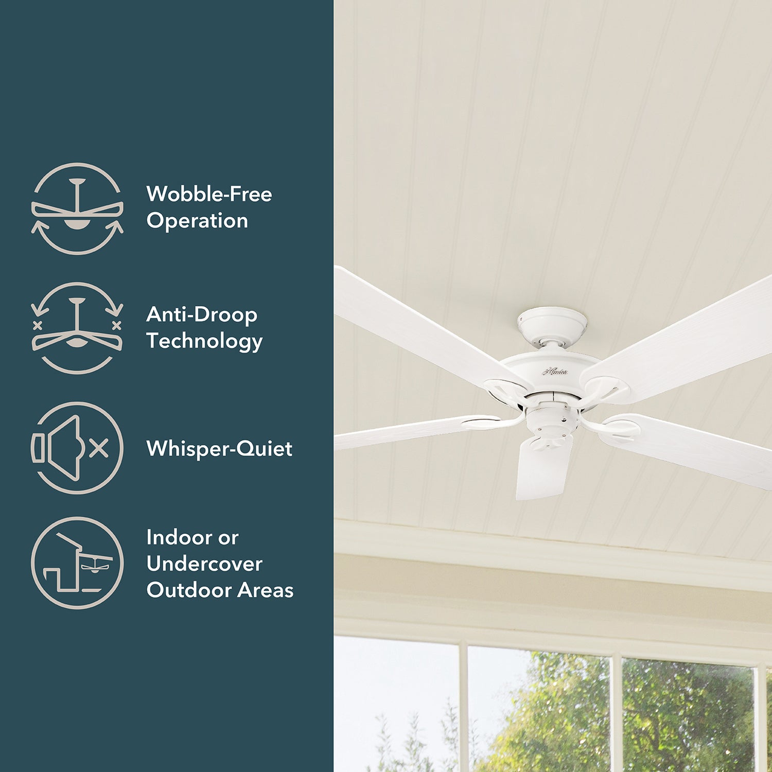 132cm Maribel Ceiling Fan - White