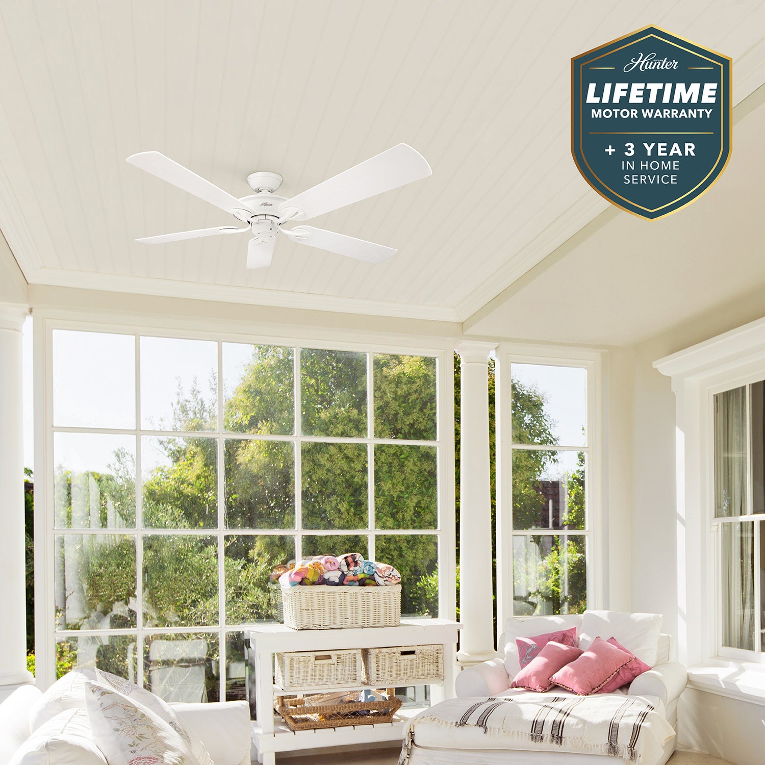 132cm Maribel Ceiling Fan - White
