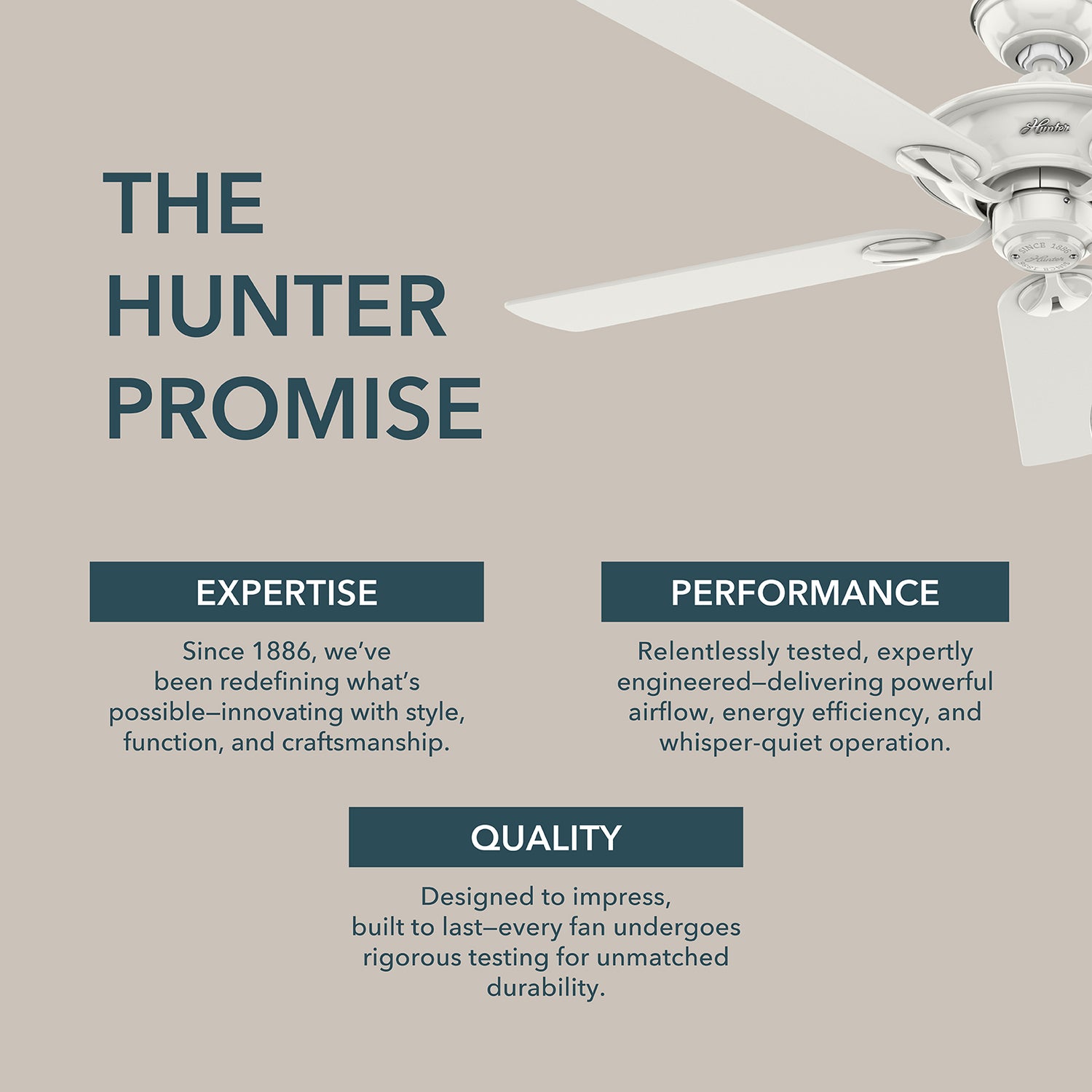 132cm Maribel Ceiling Fan - White