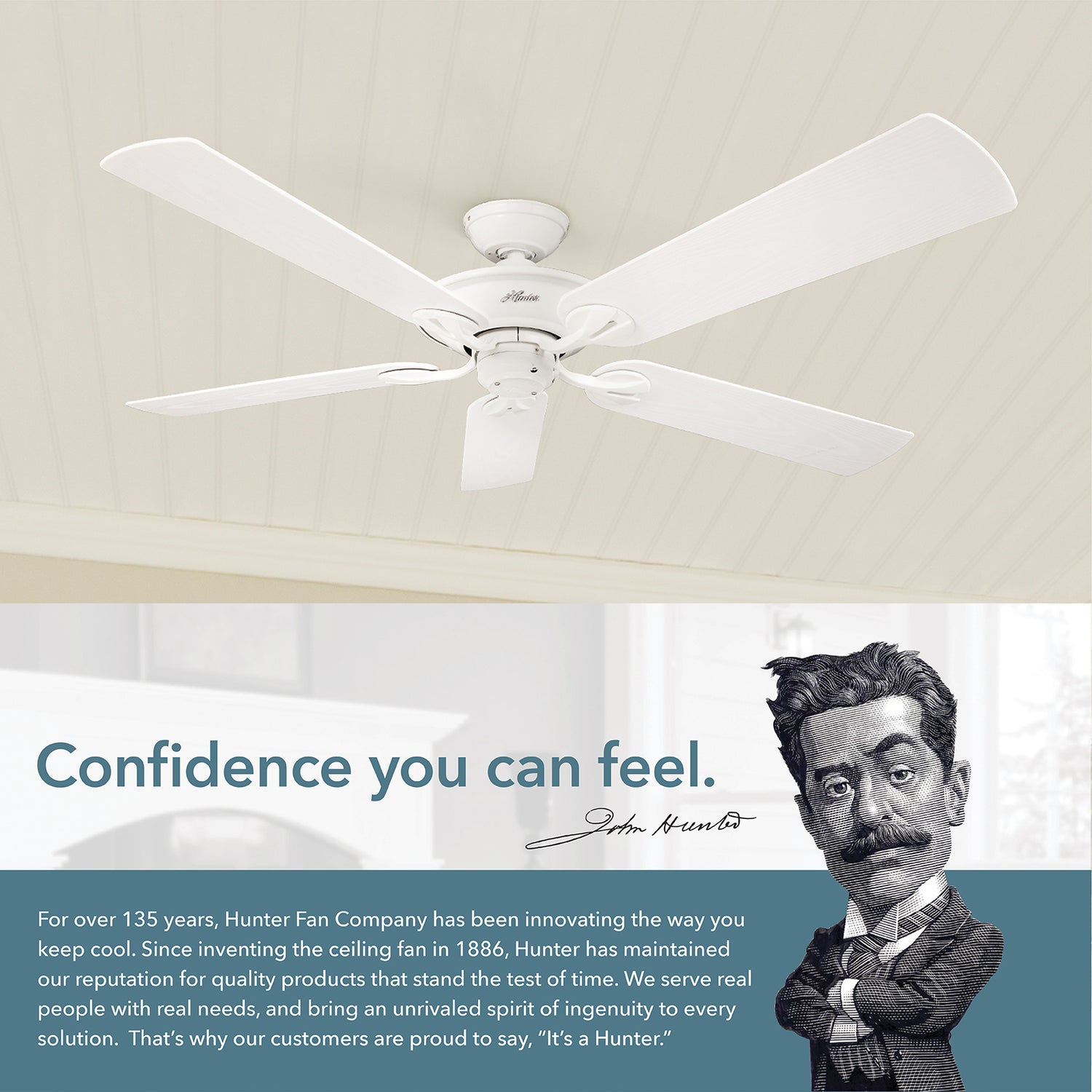 132cm Maribel Ceiling Fan - White